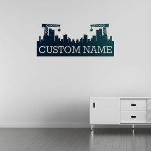 City Founder Customizable Metal Wall Art | Personalized Sculpture