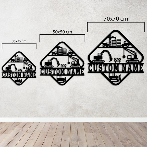 Construction Spirit – Customizable Metal Wall Art Sculpture