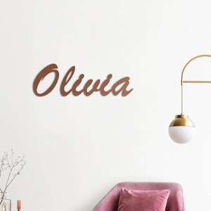 Custom Name Metal Wall Art