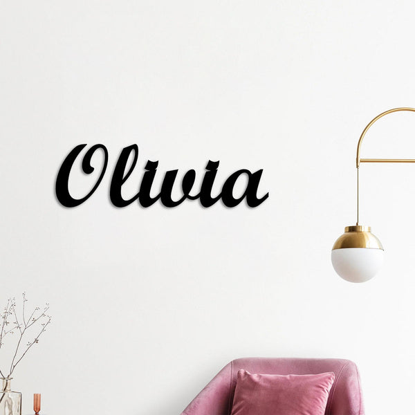 Custom Name Metal Wall Art