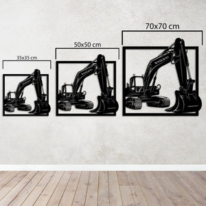 Crawler Excavator – Metal Wall Art