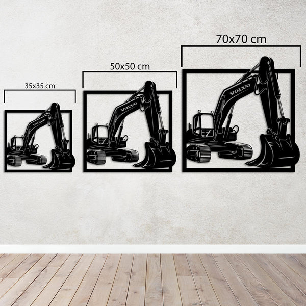 Crawler Excavator – Metal Wall Art