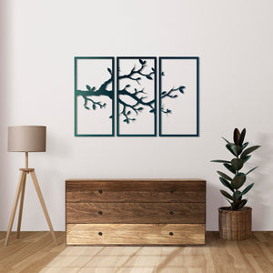 Unique decorative branches metal wall decor for harmonious interiors