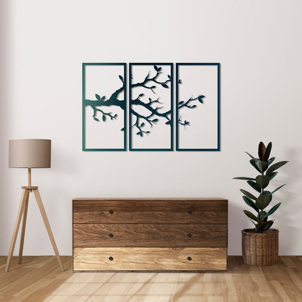 Unique decorative branches metal wall decor for harmonious interiors