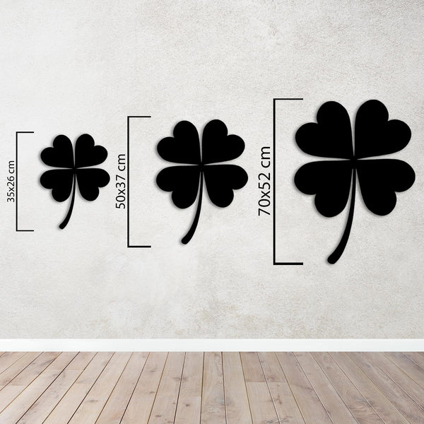 Symbol of Luck – Four-Leaf Clover Metal Wall Art