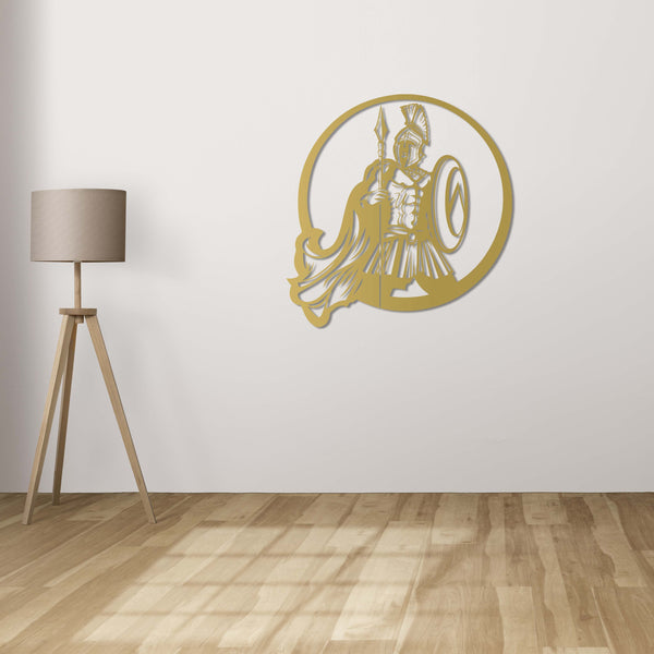 Spirit of Sparta Metal Wall Art | Warrior Decorative Wall Sculpture