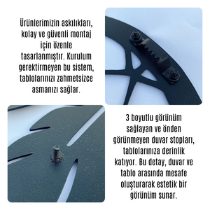 UH-60 Black Hawk Helikopter – Metal Duvar Dekoru