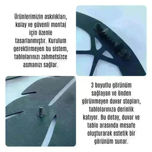 Sahil Kasabası – Metal Duvar Dekoru Laser Artique