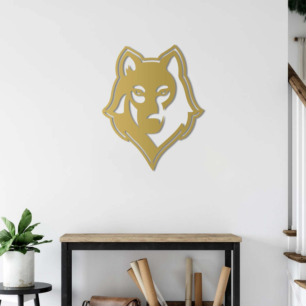 Wild Spirit Wolf Metal Wall Art | Decorative Animal Wall Sculpture