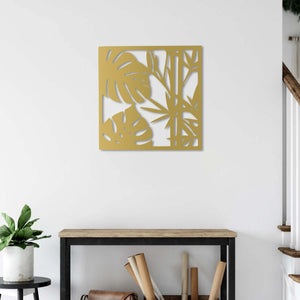 Dancing Leaves Metal Wall Art | Botanical Decorative Wall Sculpture