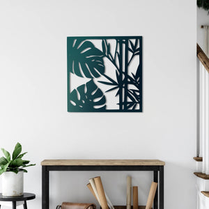 Dancing Leaves Metal Wall Art | Botanical Decorative Wall Sculpture