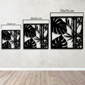Dancing Leaves Metal Wall Art | Botanical Decorative Wall Sculpture