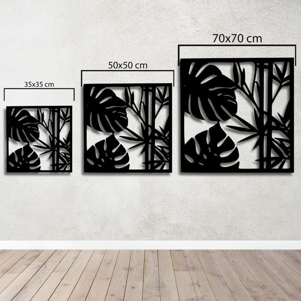 Dancing Leaves Metal Wall Art | Botanical Decorative Wall Sculpture