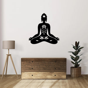 Lotus Meditasyon – Metal Duvar Dekoru Laser Artique