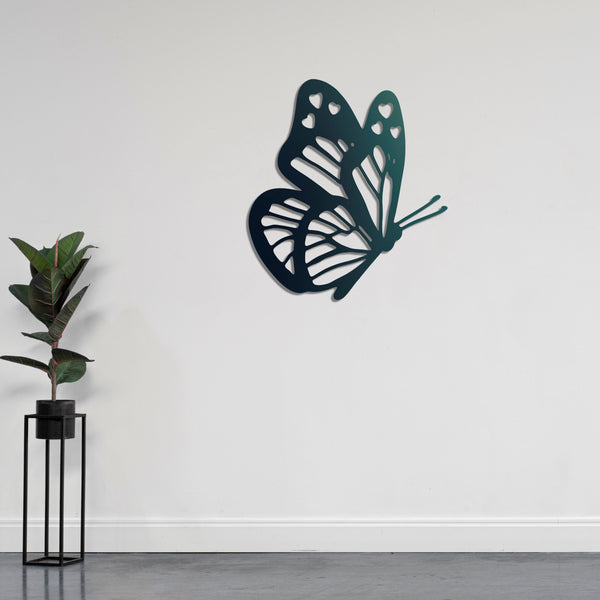 Wings of Elegance Butterfly Metal Wall Art | Decorative Sculpture