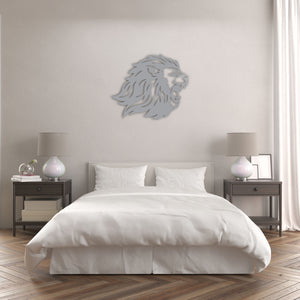 Symbol of Nobility Lion Metal Wall Art | Majestic Wall Sculpture Decor