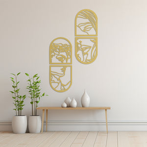 Window of Love Metal Wall Art | Romantic Decorative Wall Decor