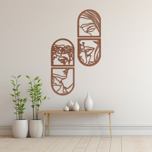 Window of Love Metal Wall Art | Romantic Decorative Wall Decor