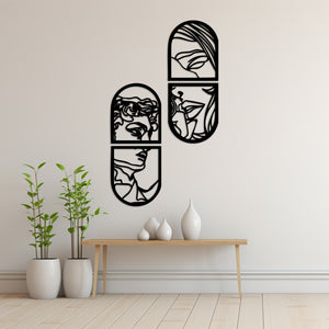 Window of Love Metal Wall Art | Romantic Decorative Wall Decor