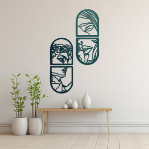 Window of Love Metal Wall Art | Romantic Decorative Wall Decor