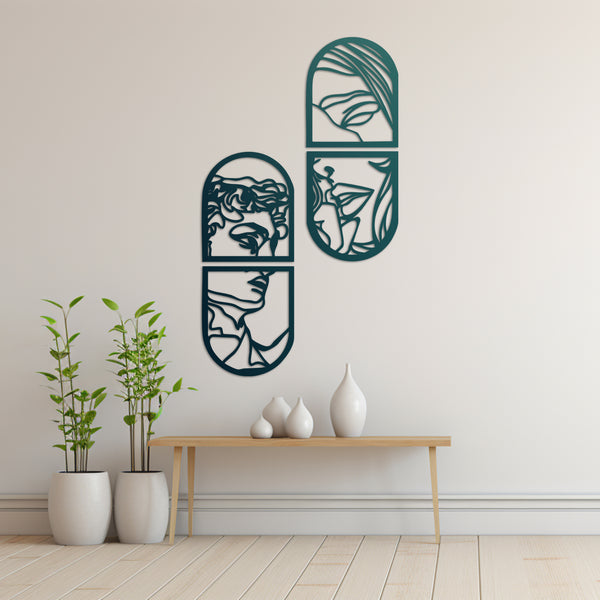 Window of Love Metal Wall Art | Romantic Decorative Wall Decor