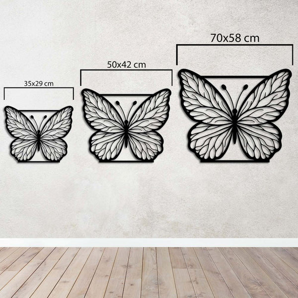 Elegant Butterfly Metal Wall Art | Decorative Wall Sculpture Decor