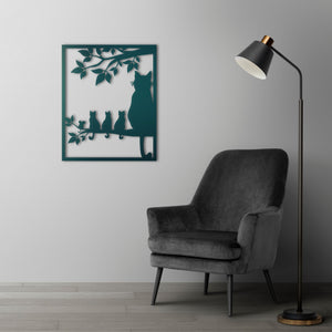 Contemporary cat wall art gift for animal lovers