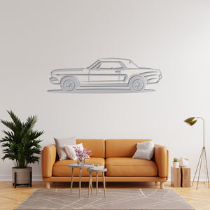 Classic Mustang Car Metal Wall Art | Vintage Automobile Sculpture