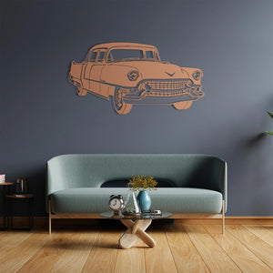 Classic Cadillac Car Metal Wall Art | Vintage Automobile Sculpture