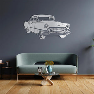 Classic Cadillac Car Metal Wall Art | Vintage Automobile Sculpture