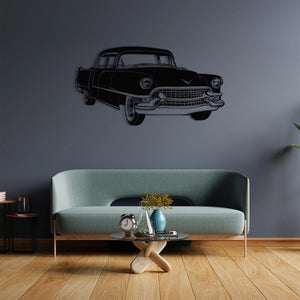 Classic Cadillac Car Metal Wall Art | Vintage Automobile Sculpture