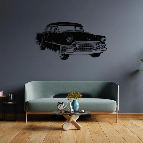 Classic Cadillac Car Metal Wall Art | Vintage Automobile Sculpture