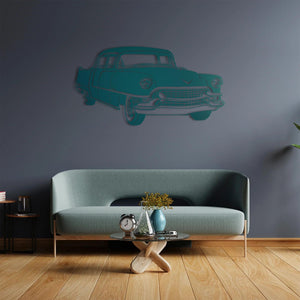 Classic Cadillac Car Metal Wall Art | Vintage Automobile Sculpture