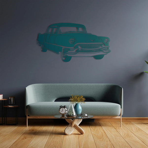 Classic Cadillac Car Metal Wall Art | Vintage Automobile Sculpture