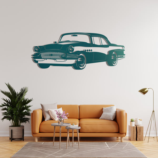 Classic American Legend Car Metal Wall Art | Vintage Auto Sculpture