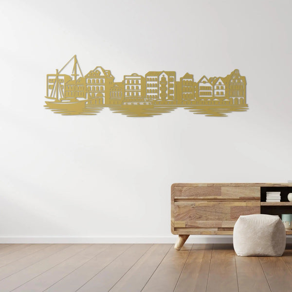 Sahil Kasabası – Metal Duvar Dekoru Laser Artique