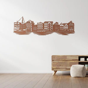 Sahil Kasabası – Metal Duvar Dekoru Laser Artique