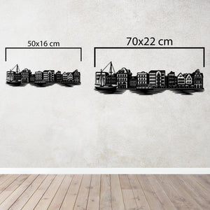 Sahil Kasabası – Metal Duvar Dekoru Laser Artique