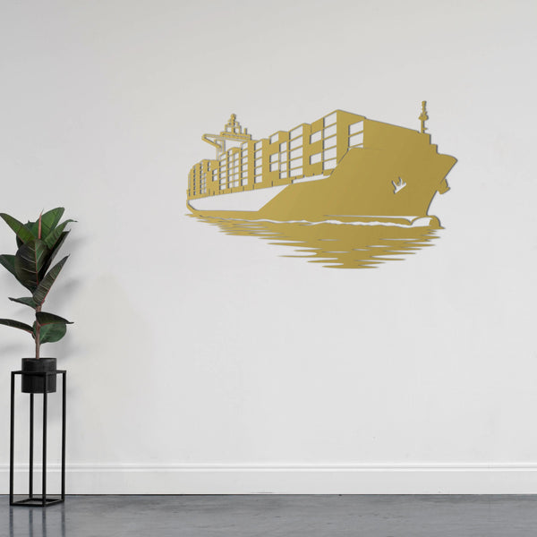 Okyanusların Efendisi – Gemi Metal Duvar Dekoru Laser Artique