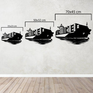 Okyanusların Efendisi – Gemi Metal Duvar Dekoru Laser Artique