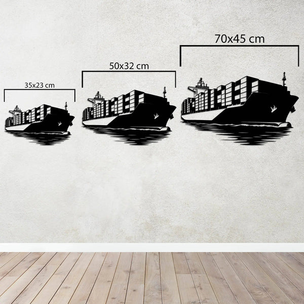 Okyanusların Efendisi – Gemi Metal Duvar Dekoru Laser Artique