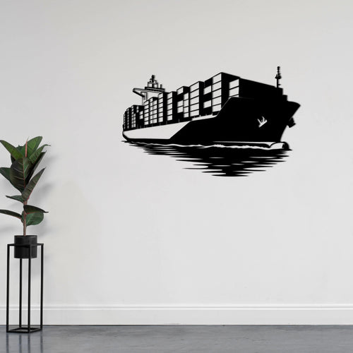 Okyanusların Efendisi – Gemi Metal Duvar Dekoru Laser Artique