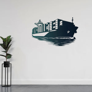 Okyanusların Efendisi – Gemi Metal Duvar Dekoru Laser Artique