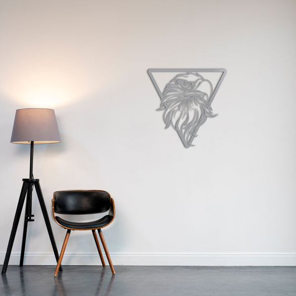 Eagle Eye Metal Wall Art | Majestic Animal Decorative Wall Sculpture
