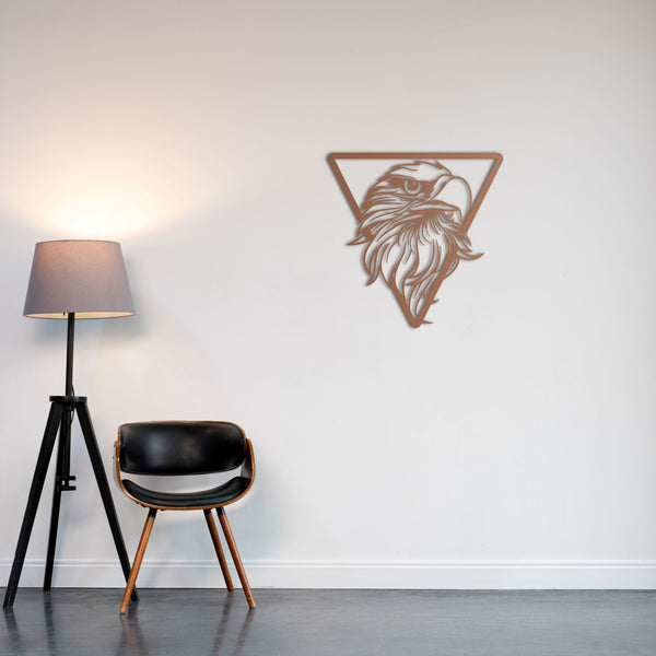 Eagle Eye Metal Wall Art | Majestic Animal Decorative Wall Sculpture