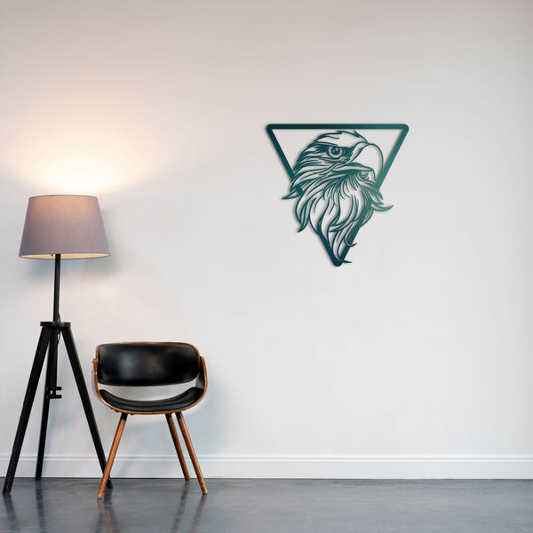 Eagle Eye Metal Wall Art | Majestic Animal Decorative Wall Sculpture