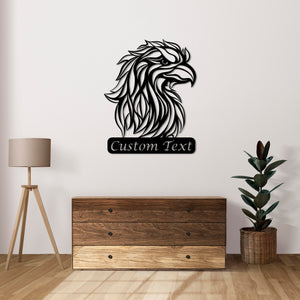Eagle's Majesty Metal Wall Art | Decorative Animal Wall Sculpture