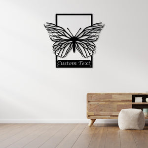 Butterfly Story Metal Wall Art | Decorative Floral Wall Sculpture