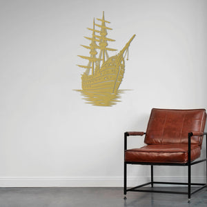 Karanlık Denizlerin Efendisi – Gemi Metal Duvar Dekoru Laser Artique