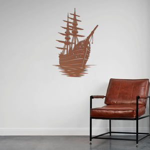 Karanlık Denizlerin Efendisi – Gemi Metal Duvar Dekoru Laser Artique